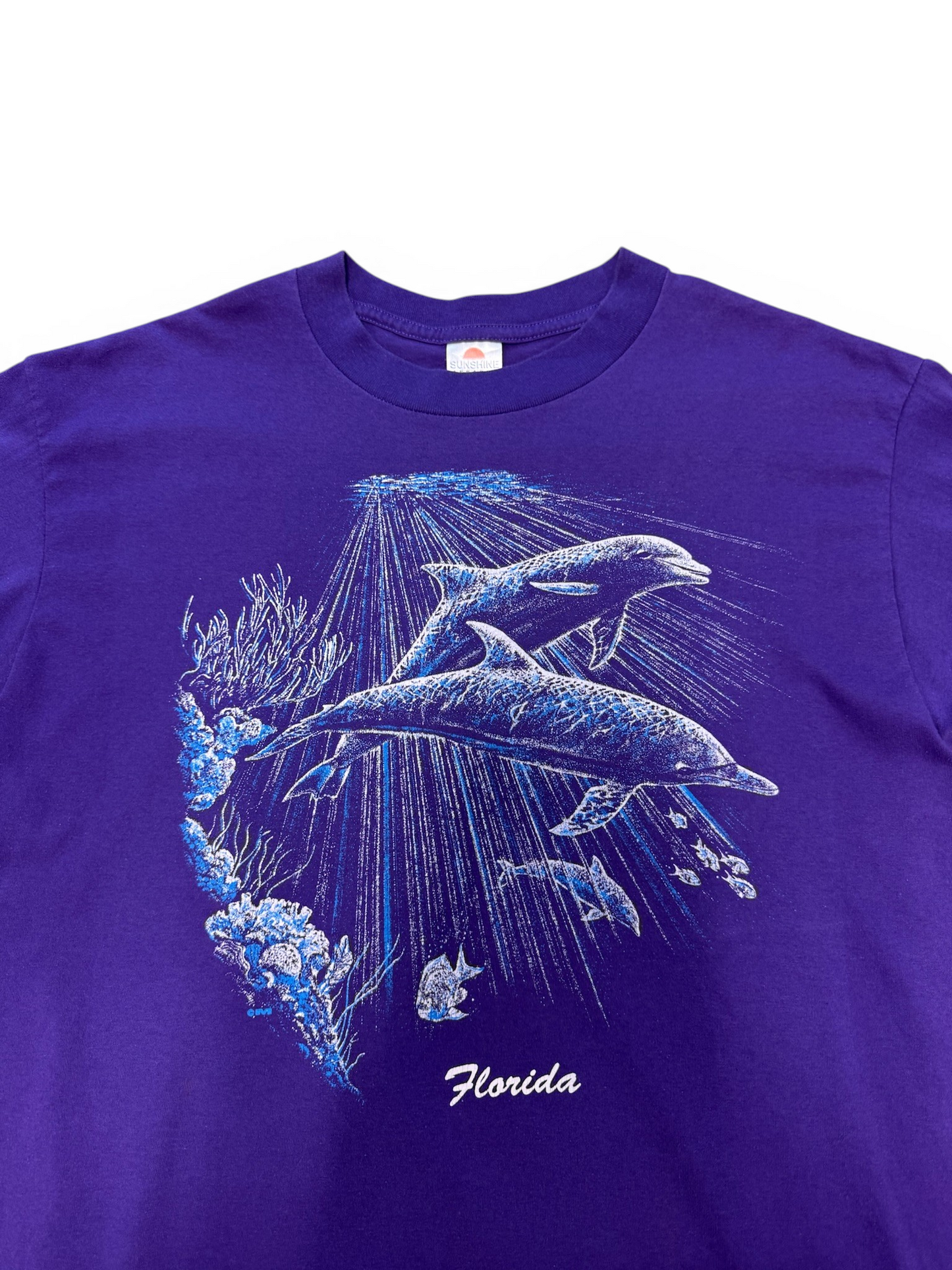 (XL) 90’s Florida Dolphin Nature Tee
