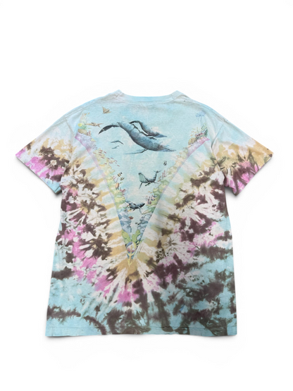 (XL) 90’s Liquid Blue Ocean All Over Print Tee