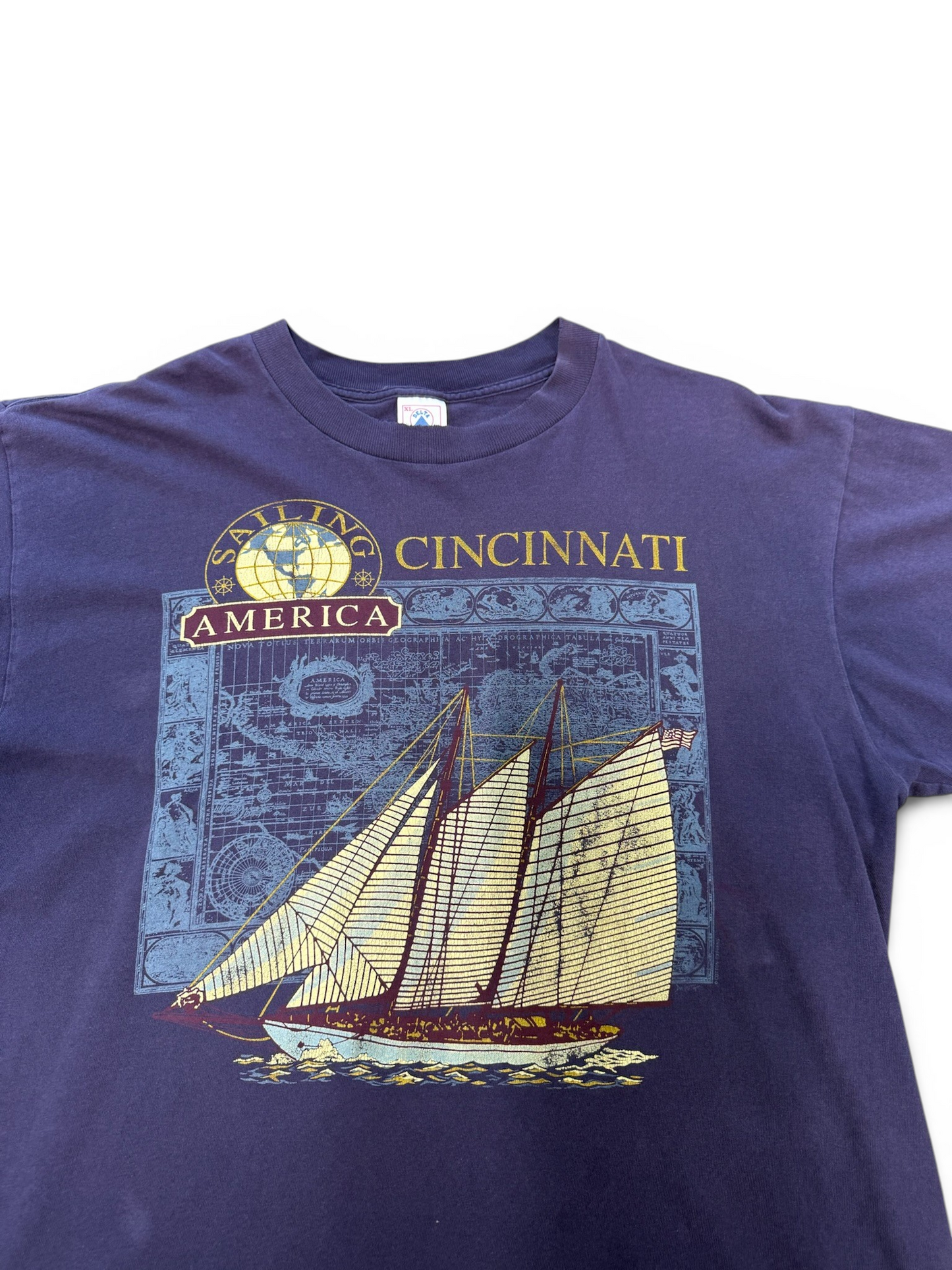 (XL) 90’s Cincinnati Sailing Tee