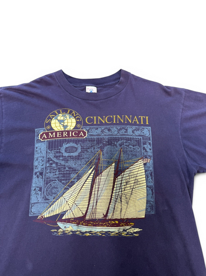 (XL) 90’s Cincinnati Sailing Tee