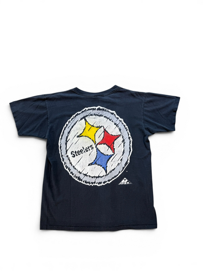 (L) 90’s Pittsburgh Steelers Big Print Tee
