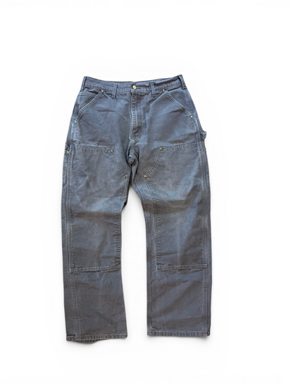 (32W) Carhartt Grey Double Knees