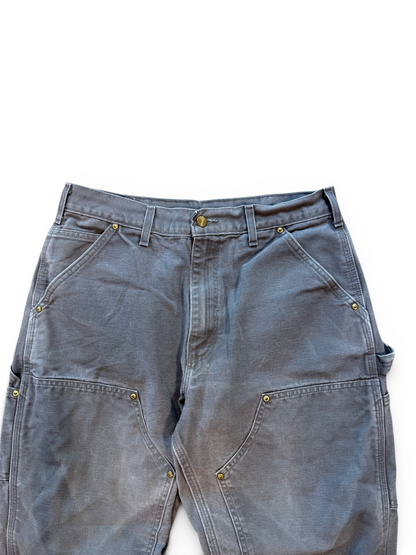 (32W) Carhartt Grey Double Knees