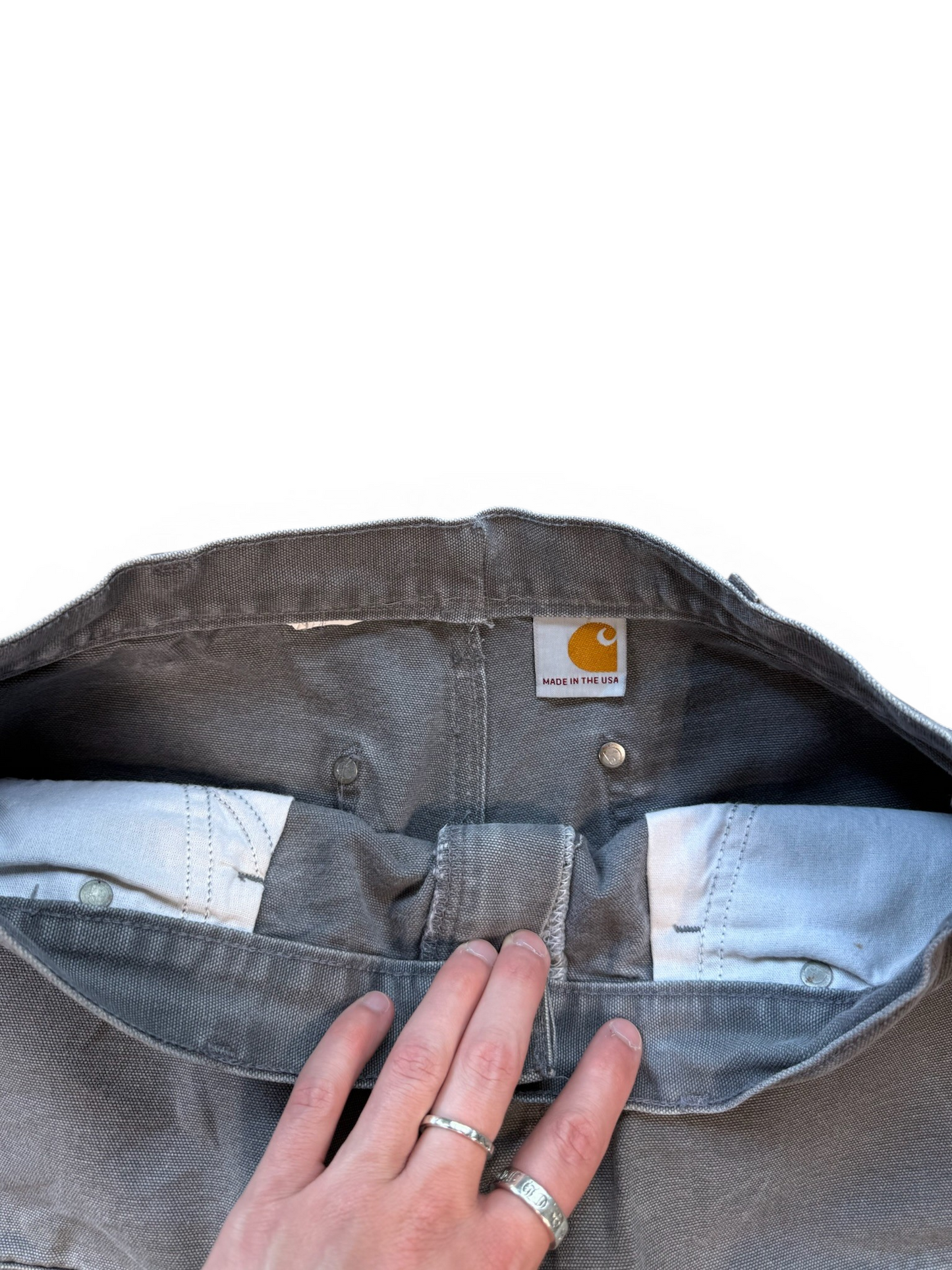 (32W) Carhartt Grey Double Knees