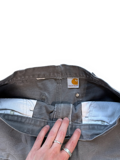(32W) Carhartt Grey Double Knees