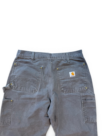(32W) Carhartt Grey Double Knees