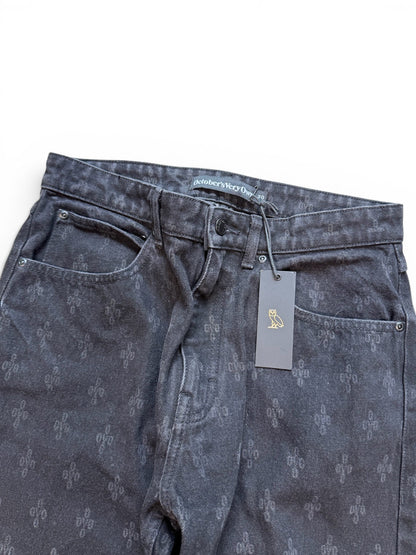 (30W) OVO Monogram Relaxed Fit Jeans
