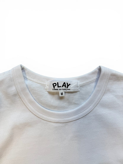 (M) CDG Play Gold Heart Tee