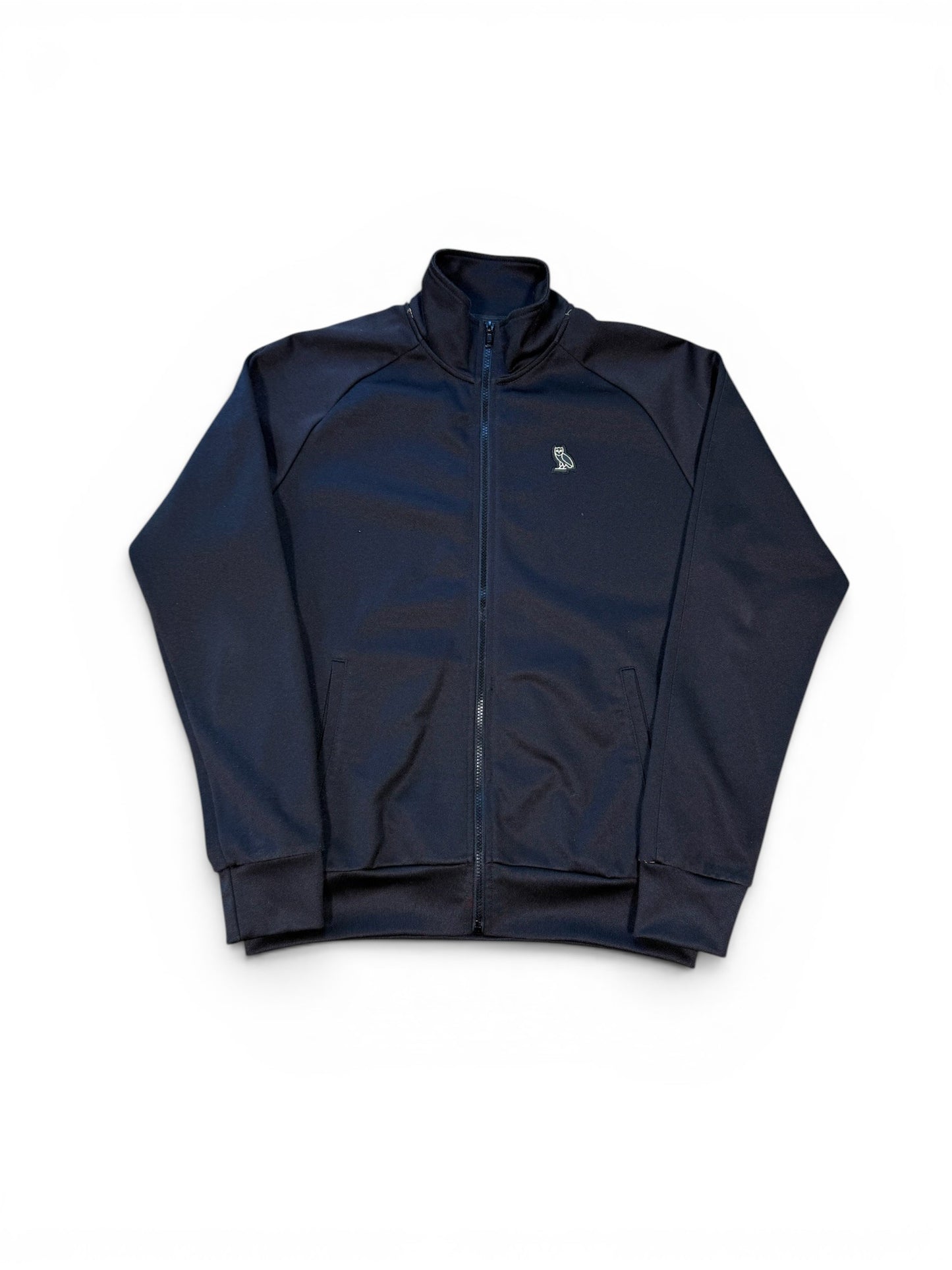 (L) OVO Black Zip-Up Track Jacket