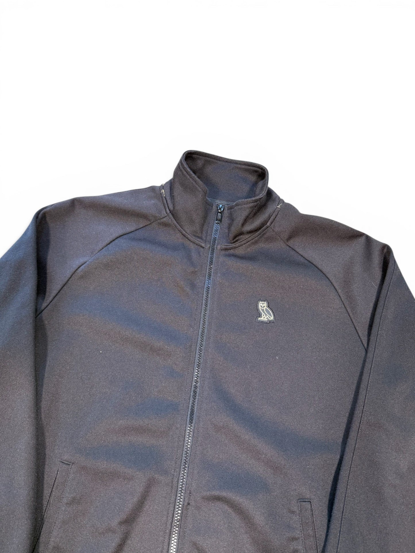 (L) OVO Black Zip-Up Track Jacket