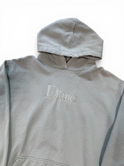 (XL) Dime Embroidered Sage Hoodie