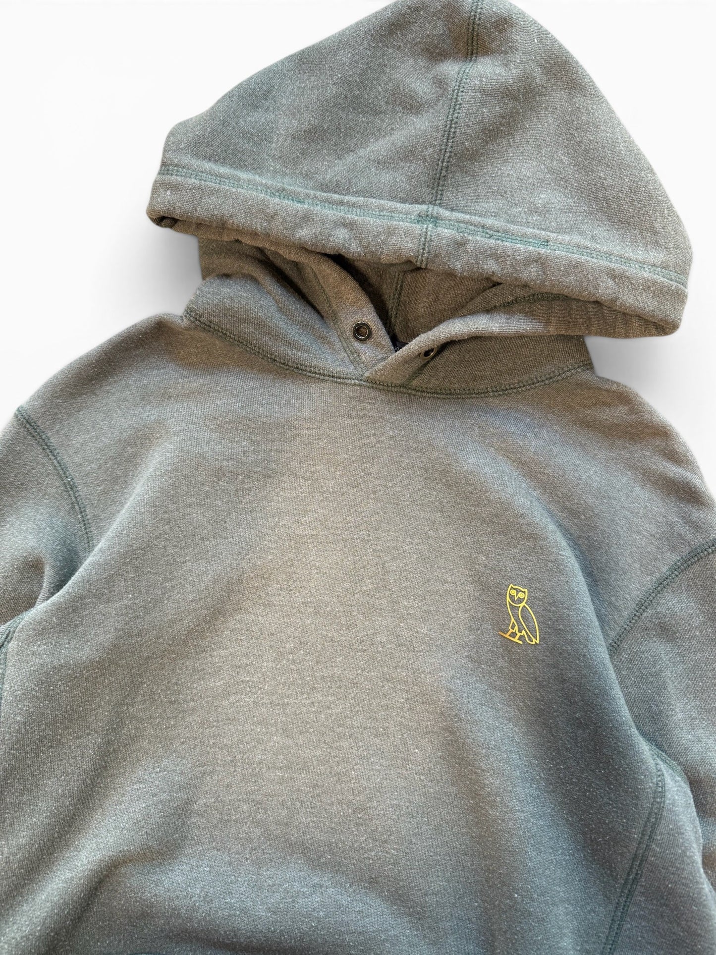 (S) OVO Garment Dyed Olive Green Hoodie