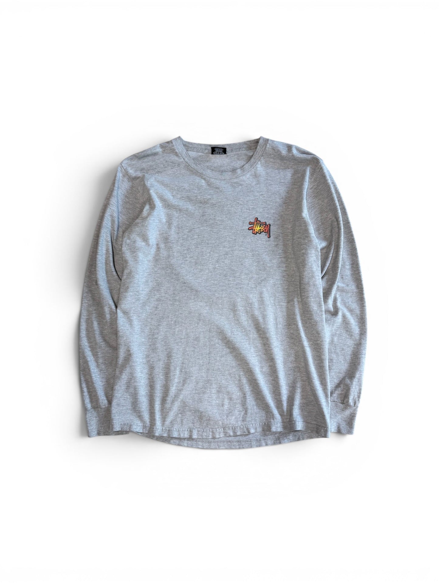 (M) Stussy Flame 8 Ball Long Sleeve