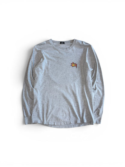 (M) Stussy Flame 8 Ball Long Sleeve