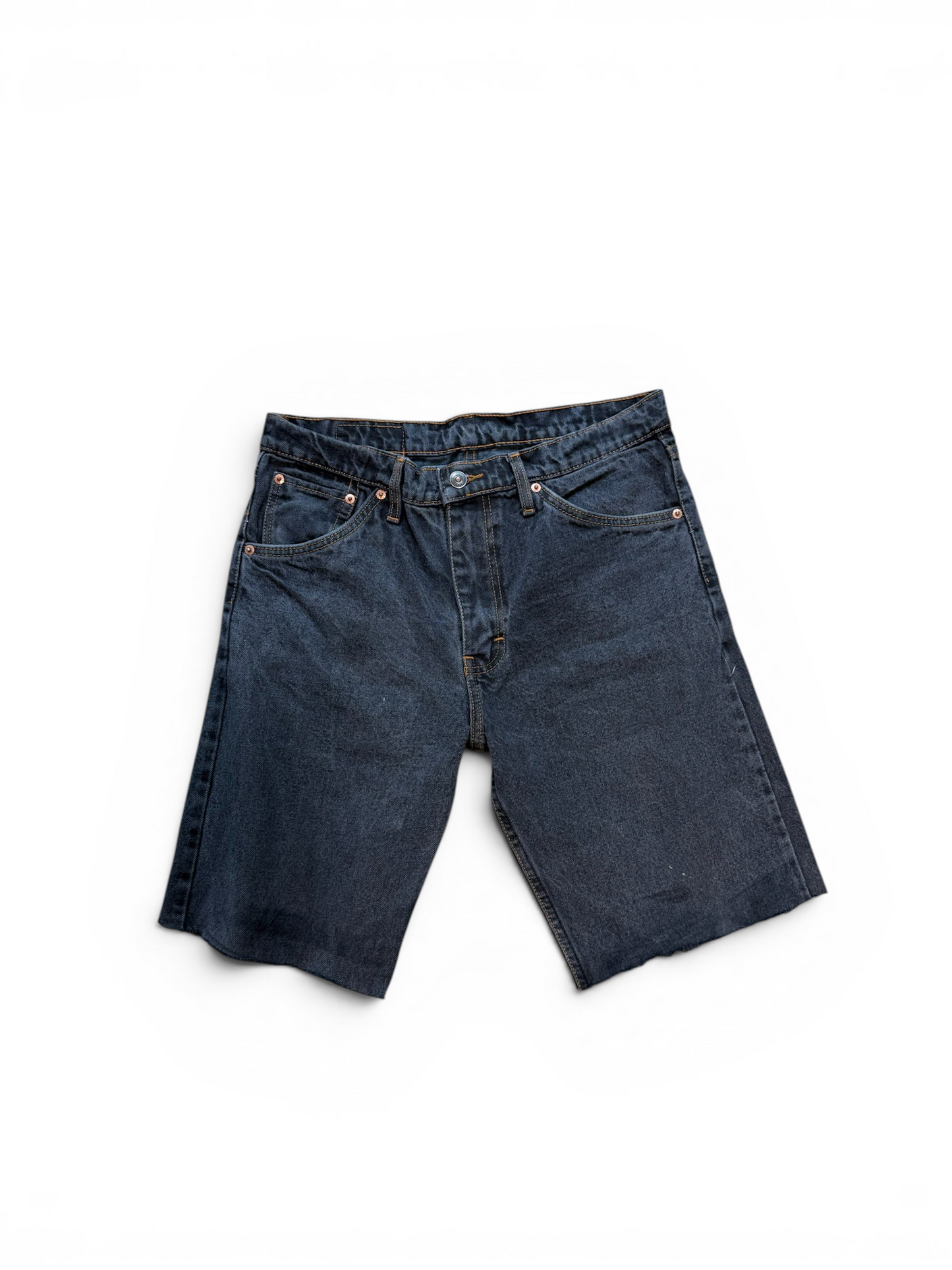 (34W) Vintage Levi's 501 Black Jorts