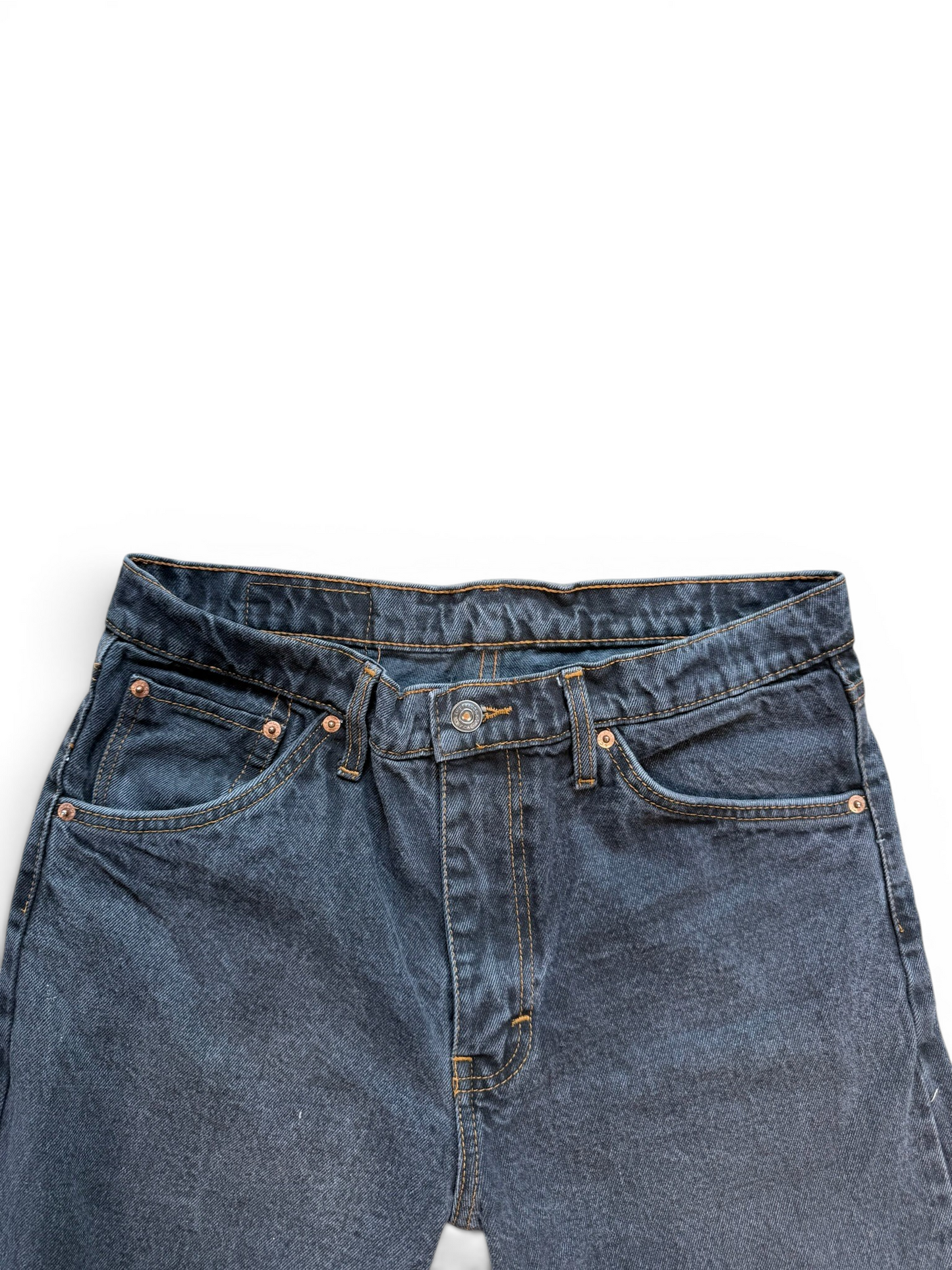 (34W) Vintage Levi's 501 Black Jorts