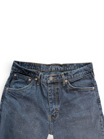 (34W) Vintage Levi's 501 Black Jorts