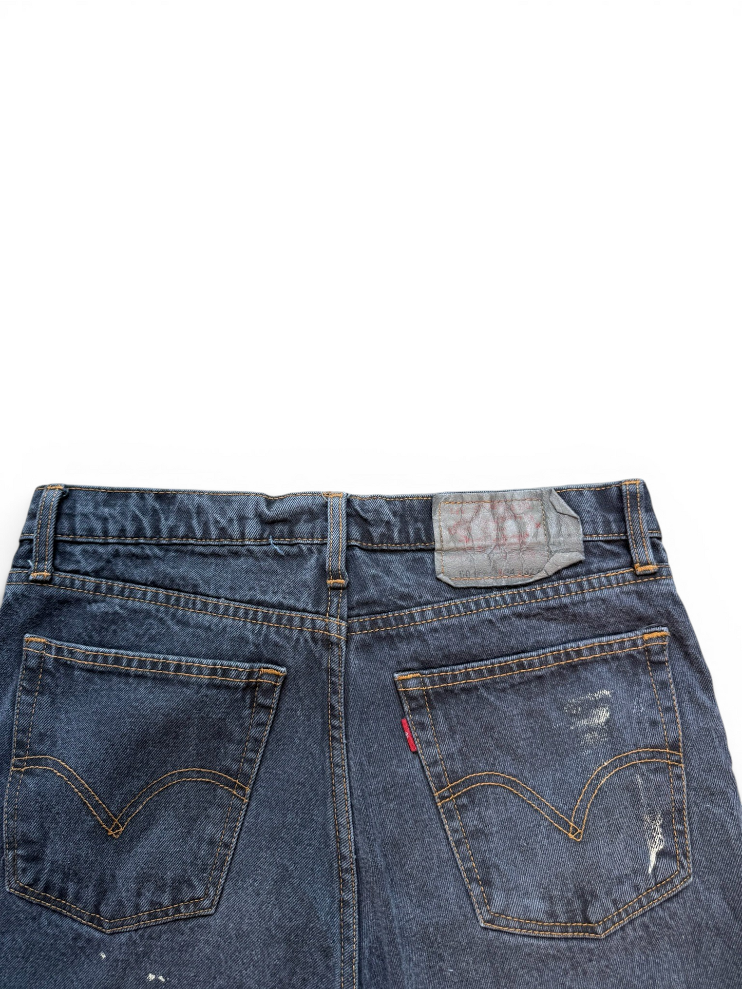(34W) Vintage Levi's 501 Black Jorts