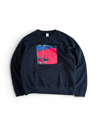 (M) Kaws x UNIQLO Photo Crewneck Black