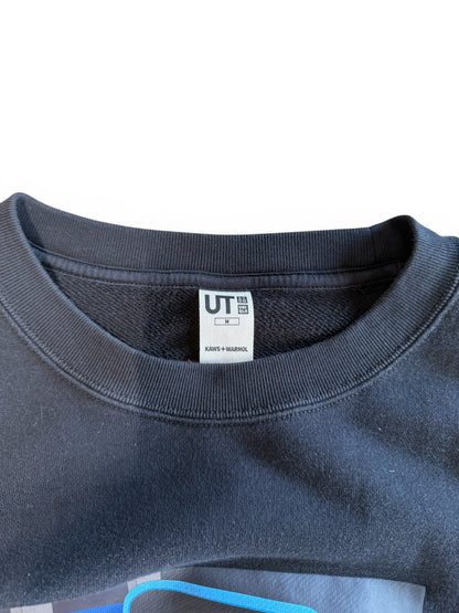 (M) Kaws x UNIQLO Photo Crewneck Black