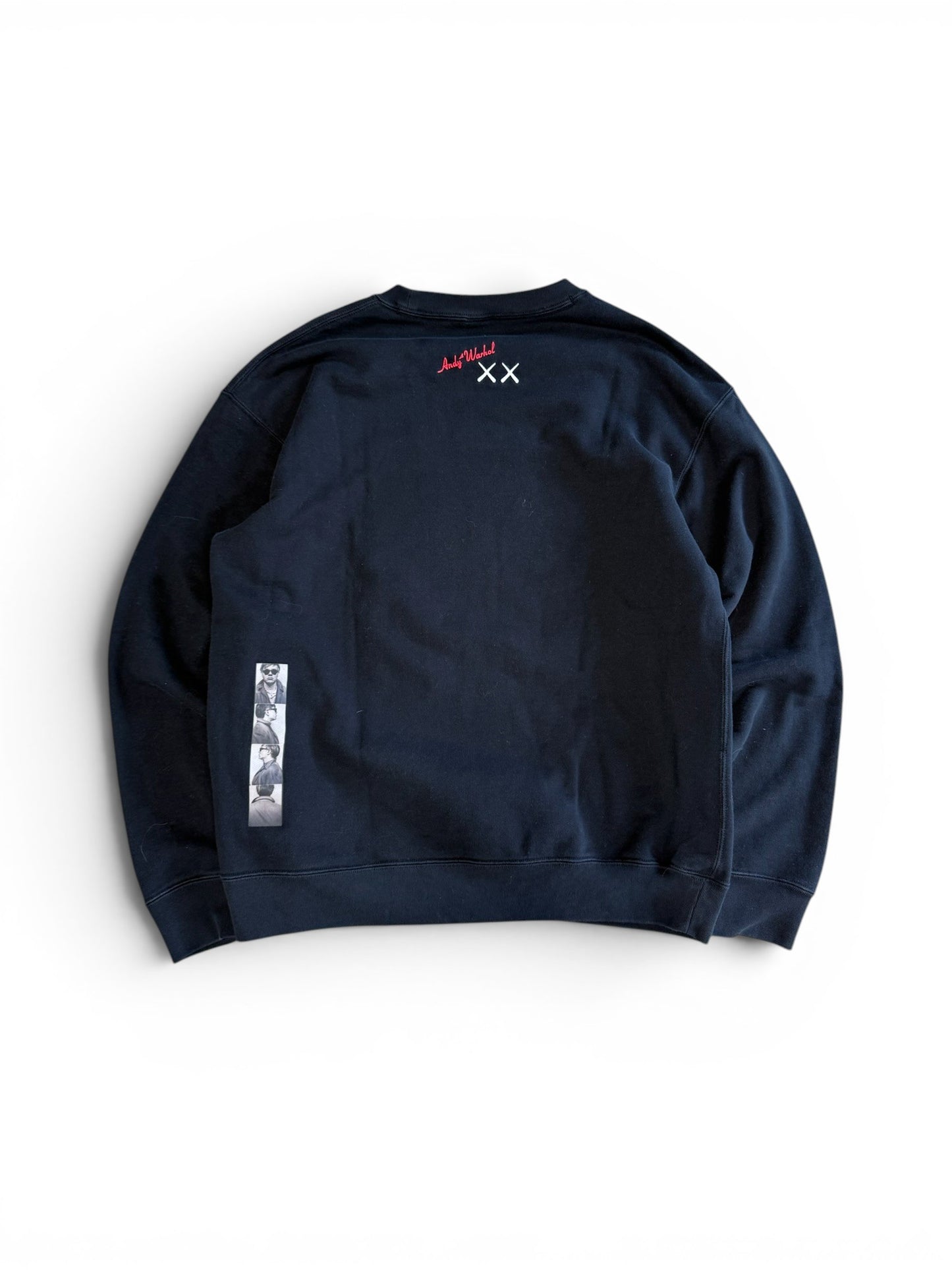 (M) Kaws x UNIQLO Photo Crewneck Black