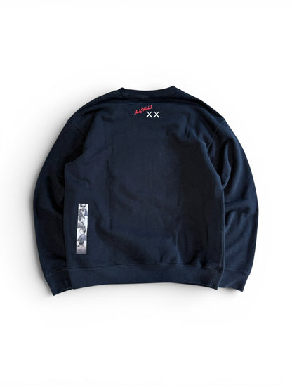 (M) Kaws x UNIQLO Photo Crewneck Black