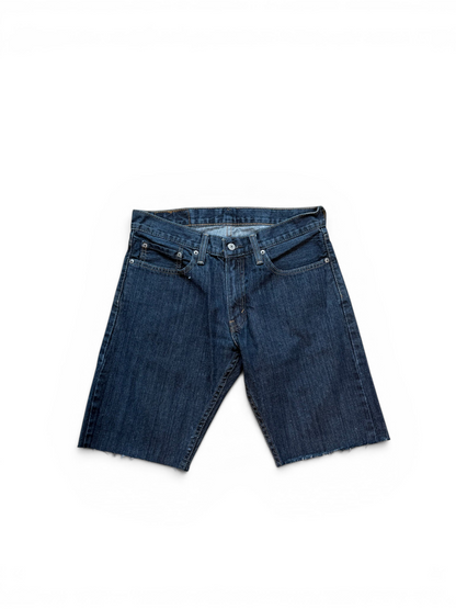 (32W) Levi 514 Dark Wash Jorts