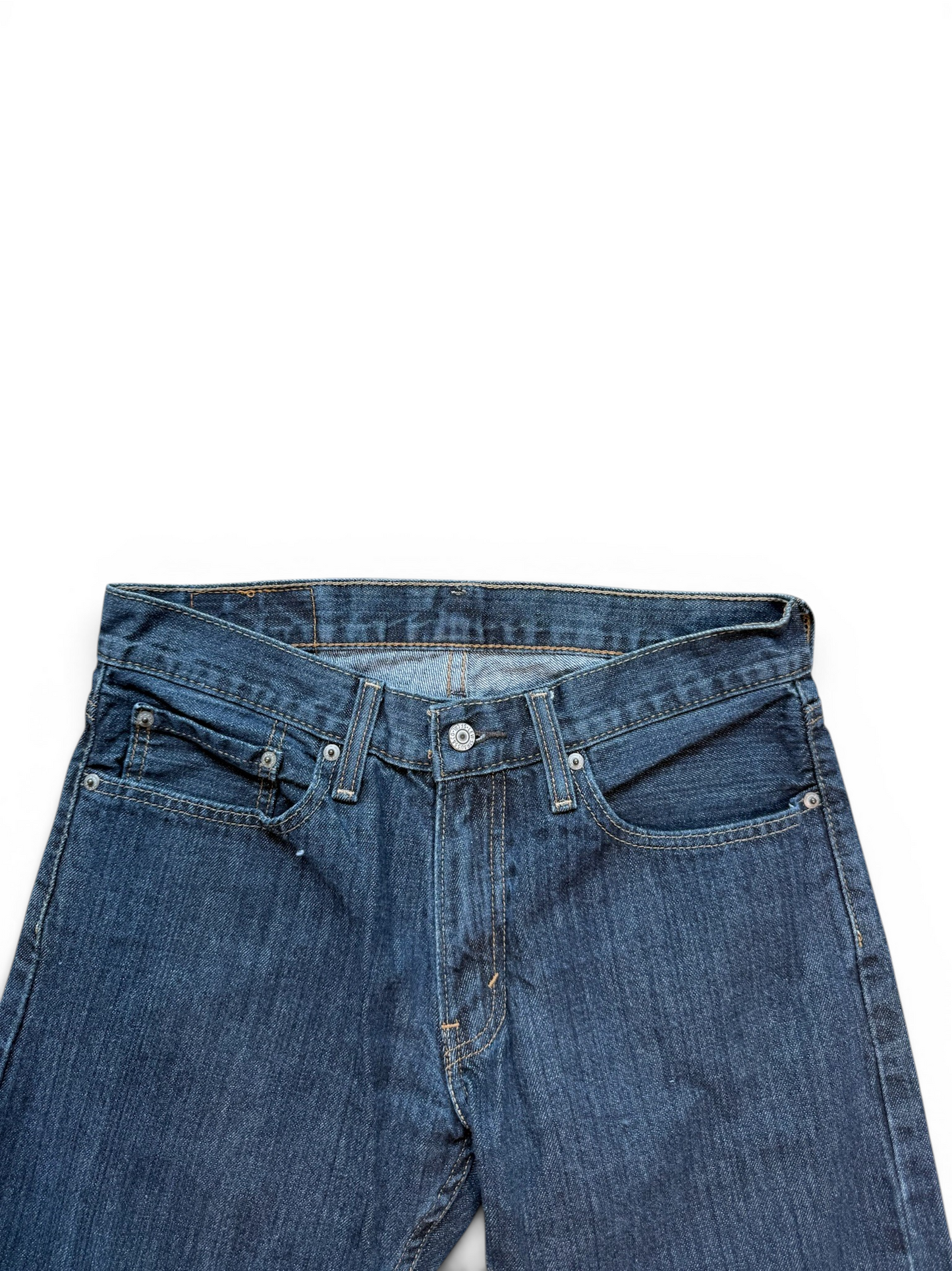 (32W) Levi 514 Dark Wash Jorts
