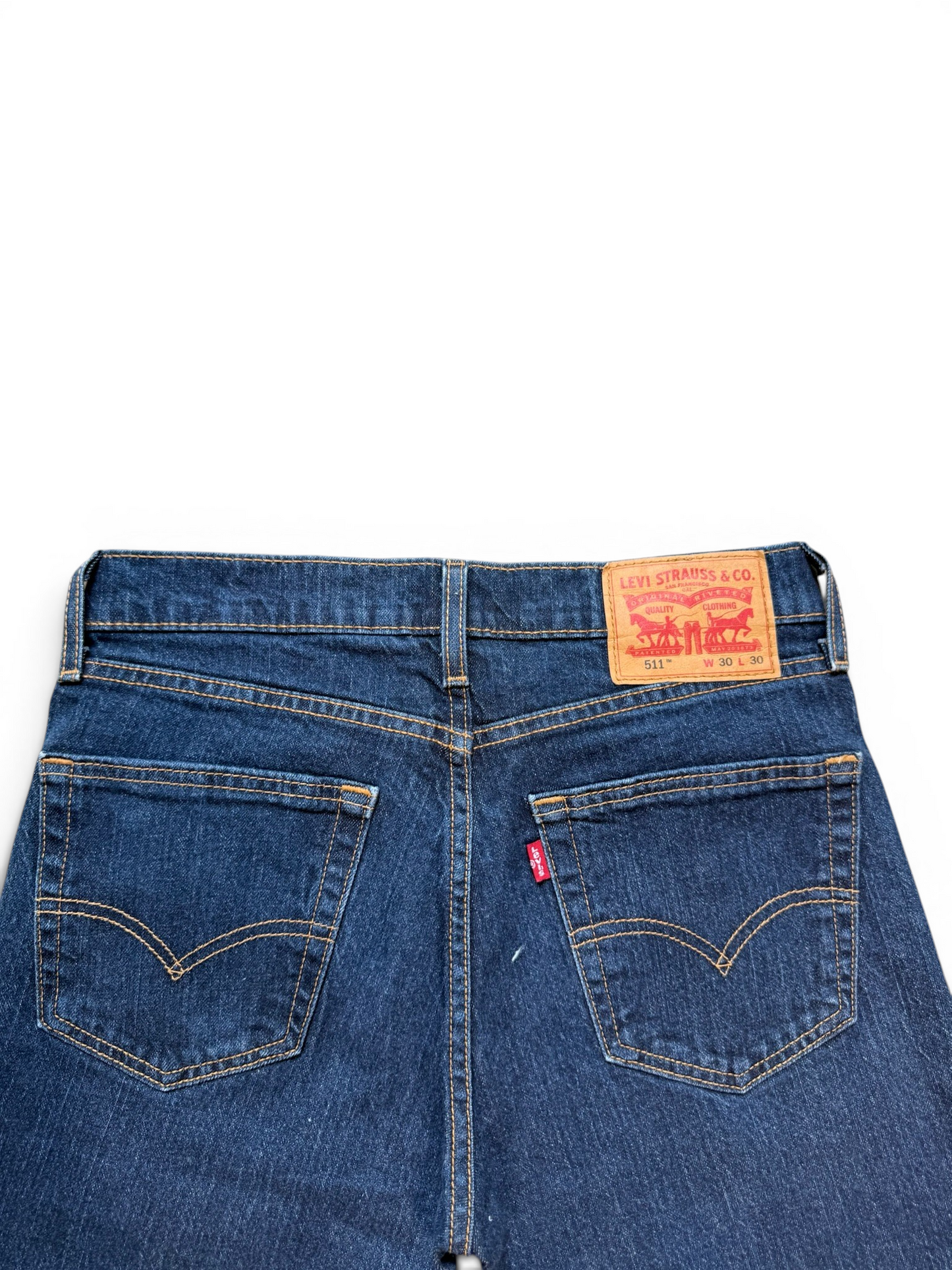 (30W) Levi 514 Dark Wash Jorts