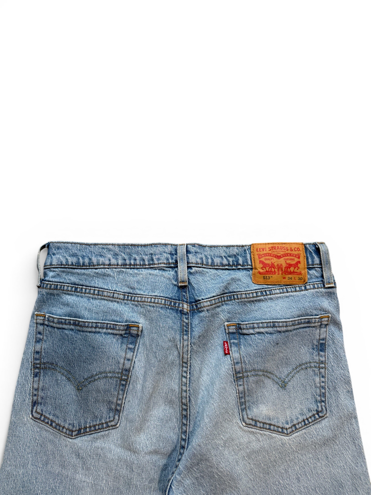(34W) Levi 513 Light Wash Jorts