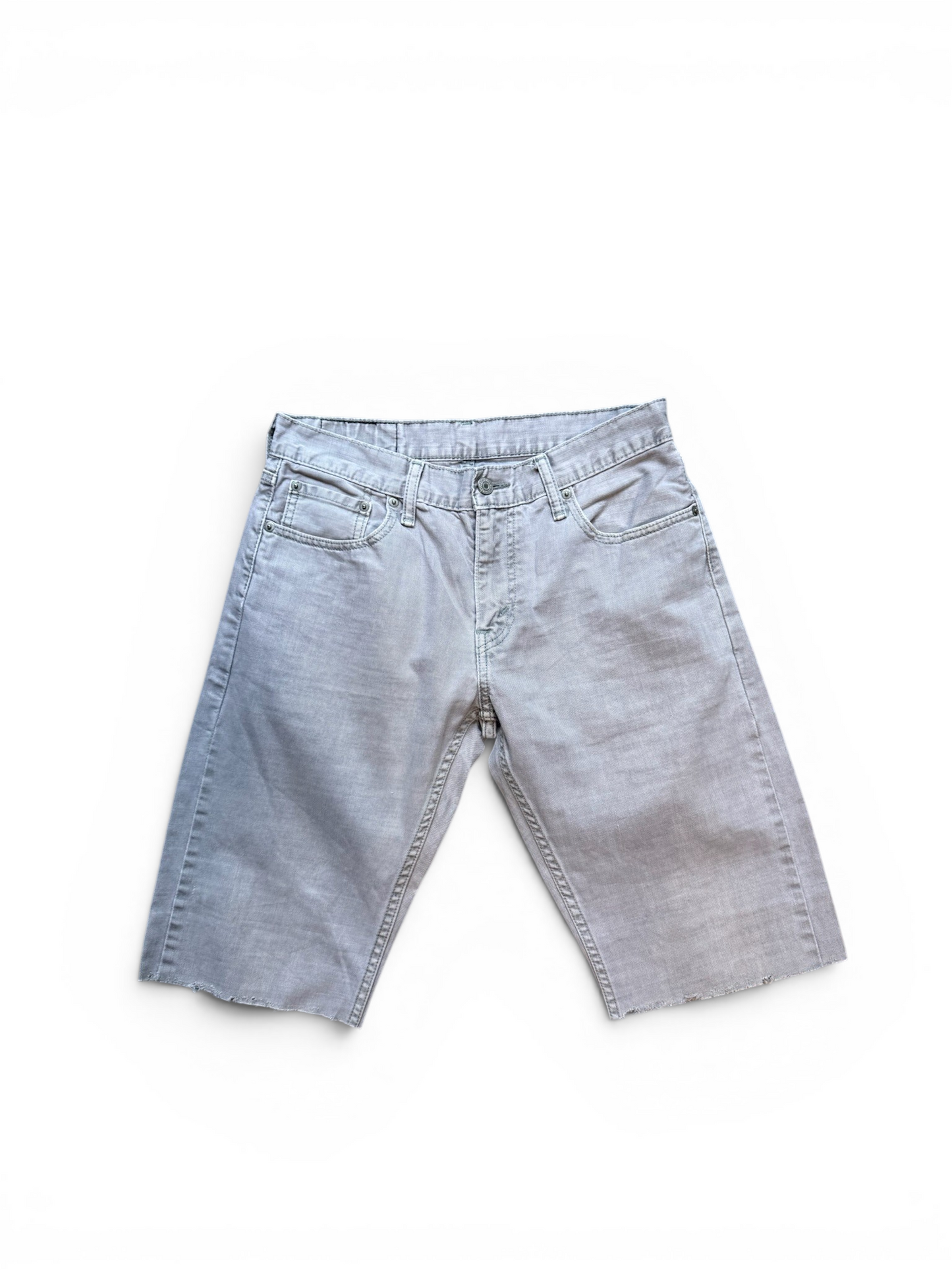(30W) Levi 514 Grey Jorts