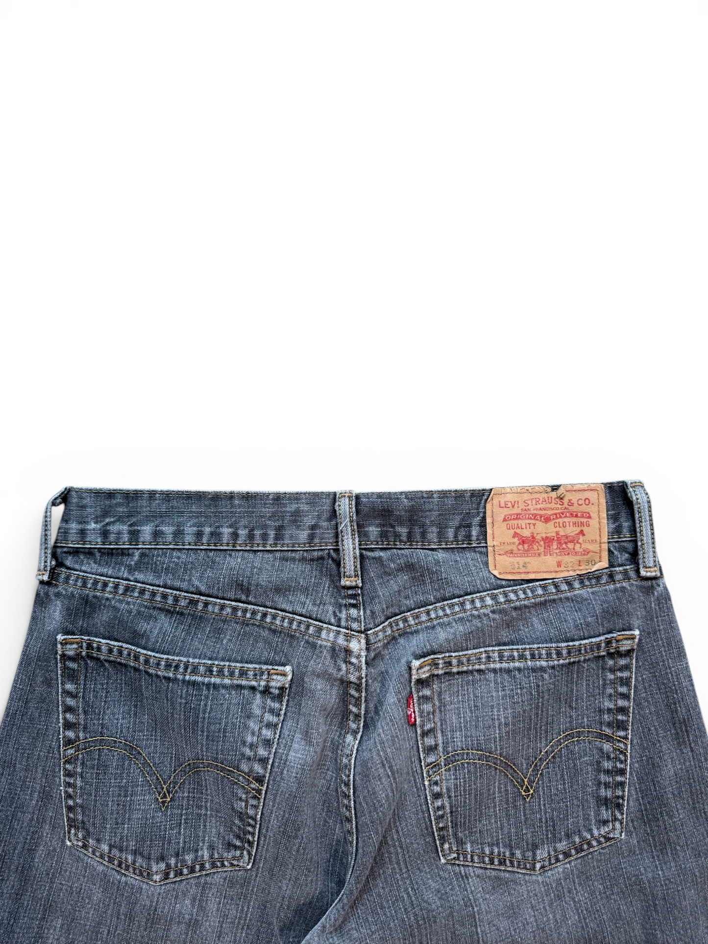 (32W) Levi 514 Black Jorts