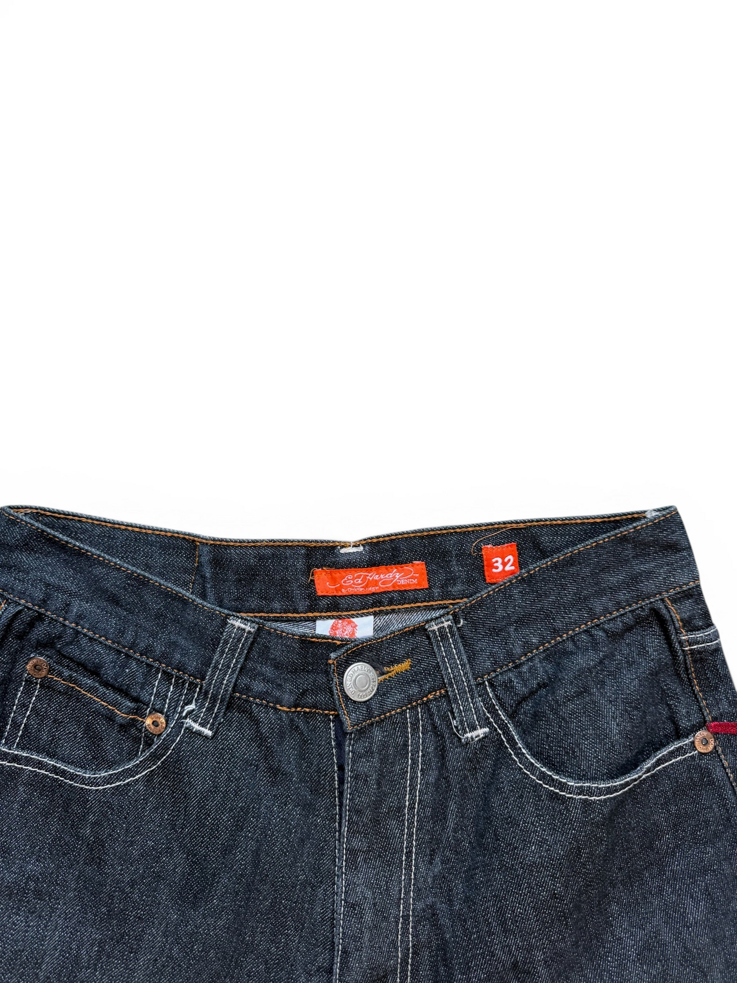 (32W) Y2K Ed Hardy Boot Jorts