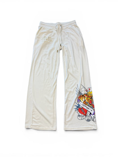 (L) Y2K Women's Ed Hardy Valour Wide Leg Sweats