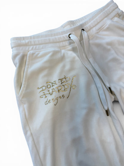 (L) Y2K Women's Ed Hardy Valour Wide Leg Sweats