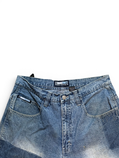 (34W) Y2K Southpole Deconstructed Jorts