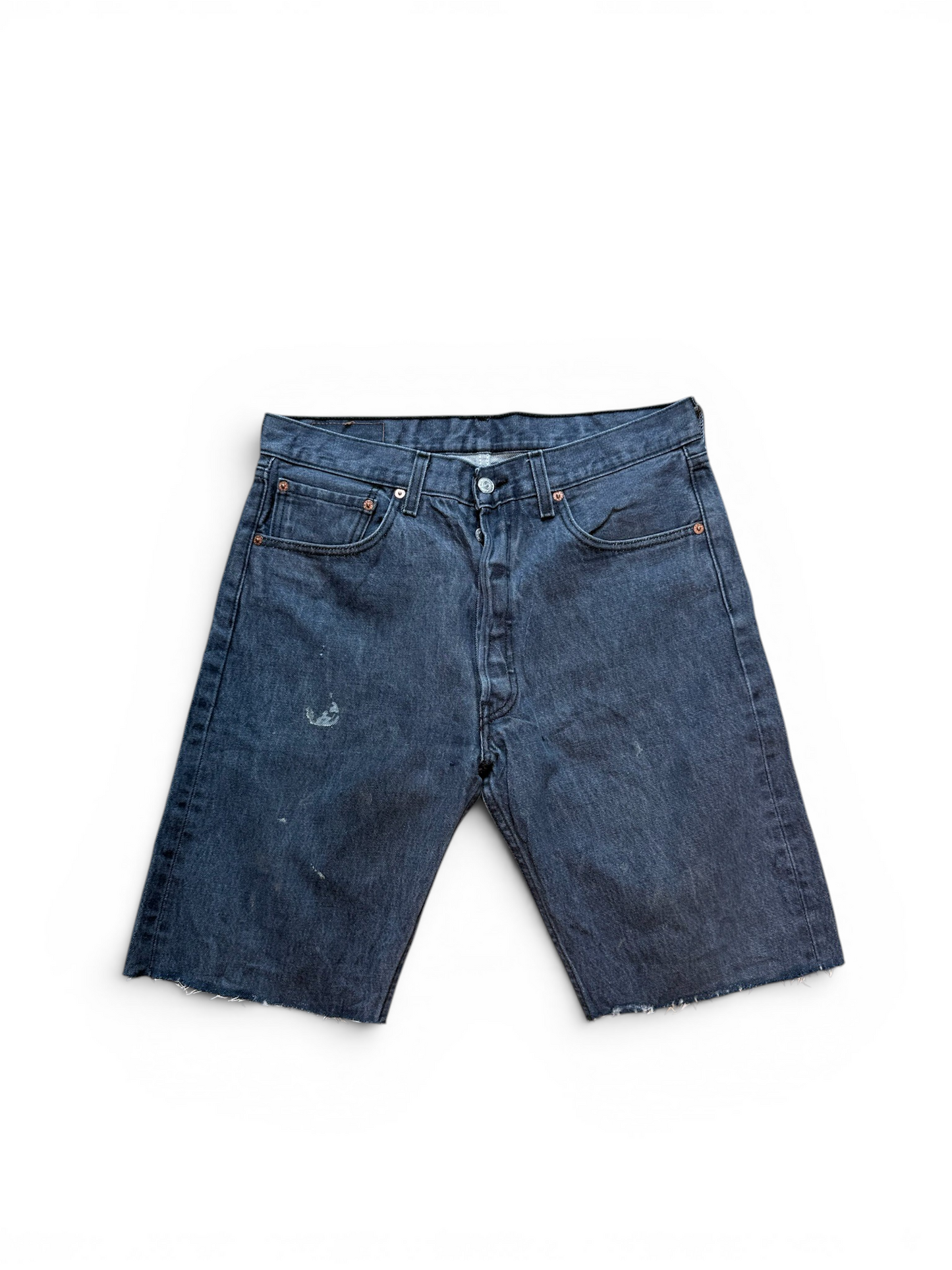 (34W) Levi 501 Black Jorts