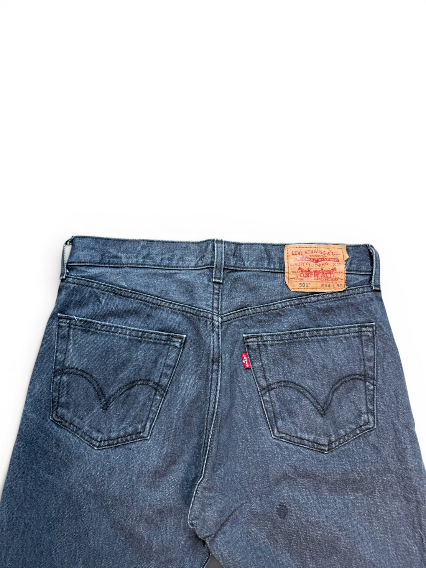(34W) Levi 501 Black Jorts