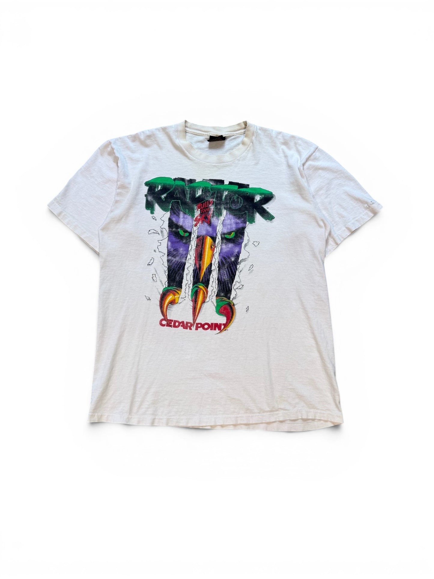 (L) Vintage 90s Raptor Cedar Point Tee
