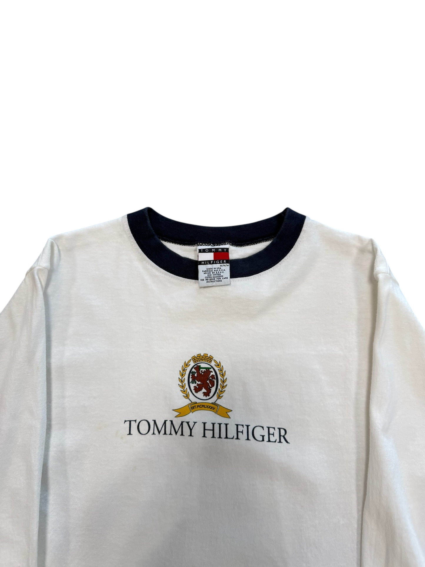 (Youth M) Vintage Tommy Hilfiger Ringer Longsleeve