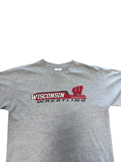 (S) Vintage Wisconsin Wrestling Adidas Tee