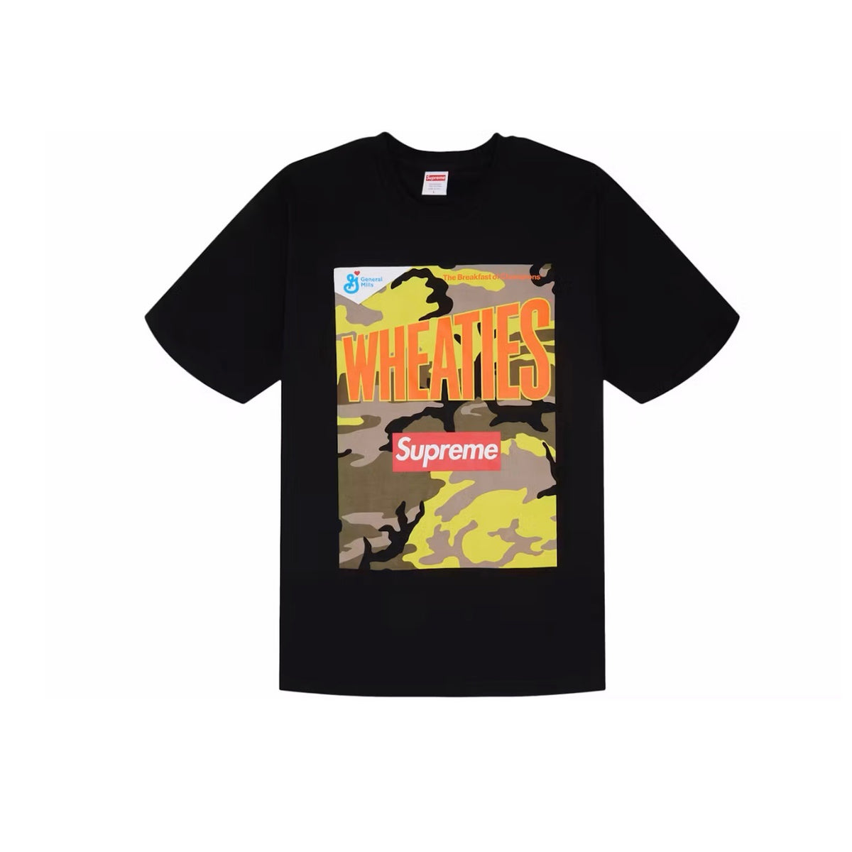 (M) Supreme Wheaties Tee Black