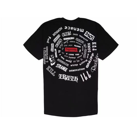 (M) Supreme Spiral Tee Black
