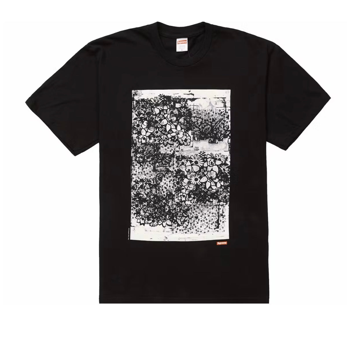 (M) Supreme Christopher Wool 1995 Tee Black