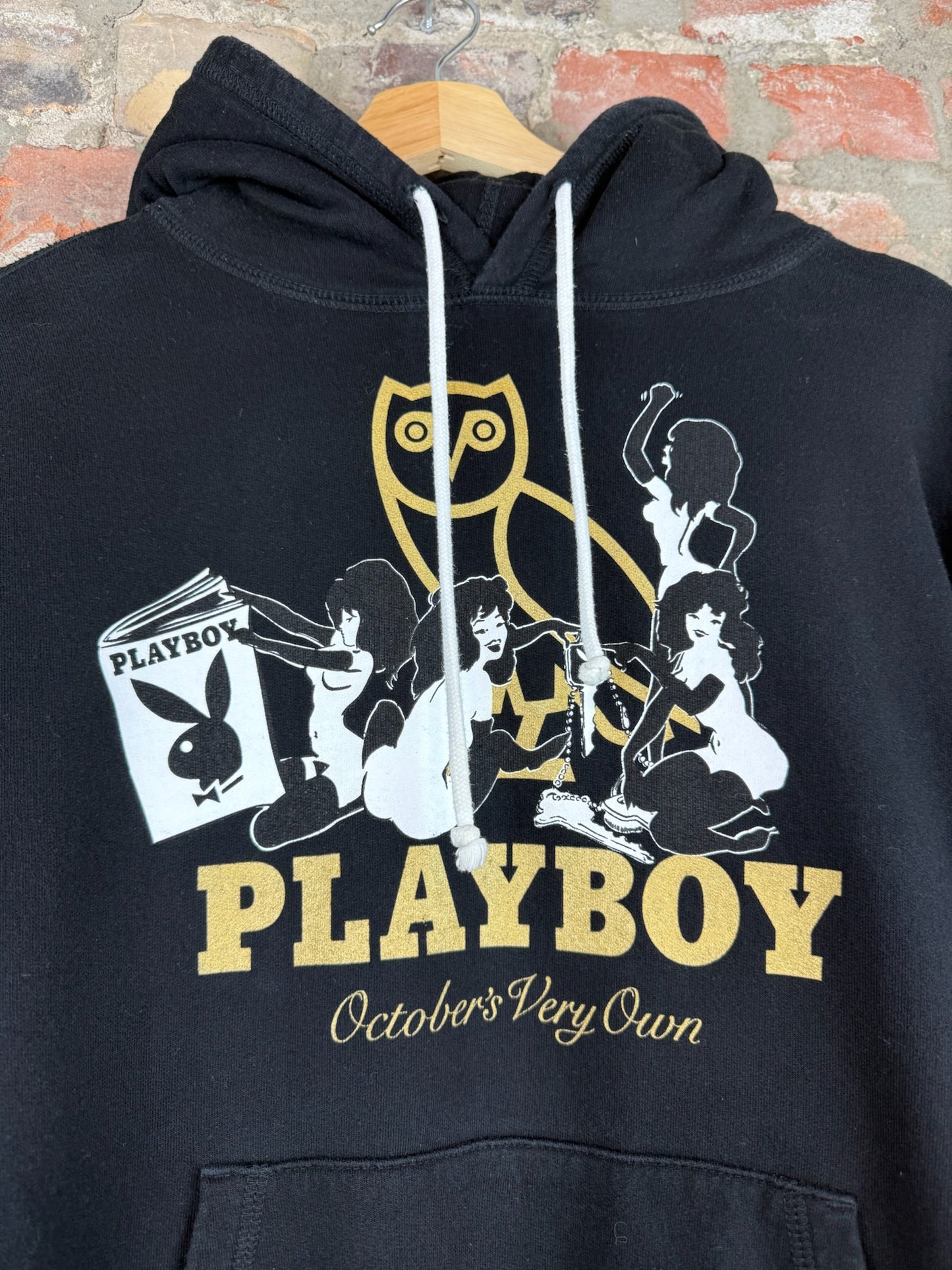OVO x Playboy Black Hoodie Sz XS