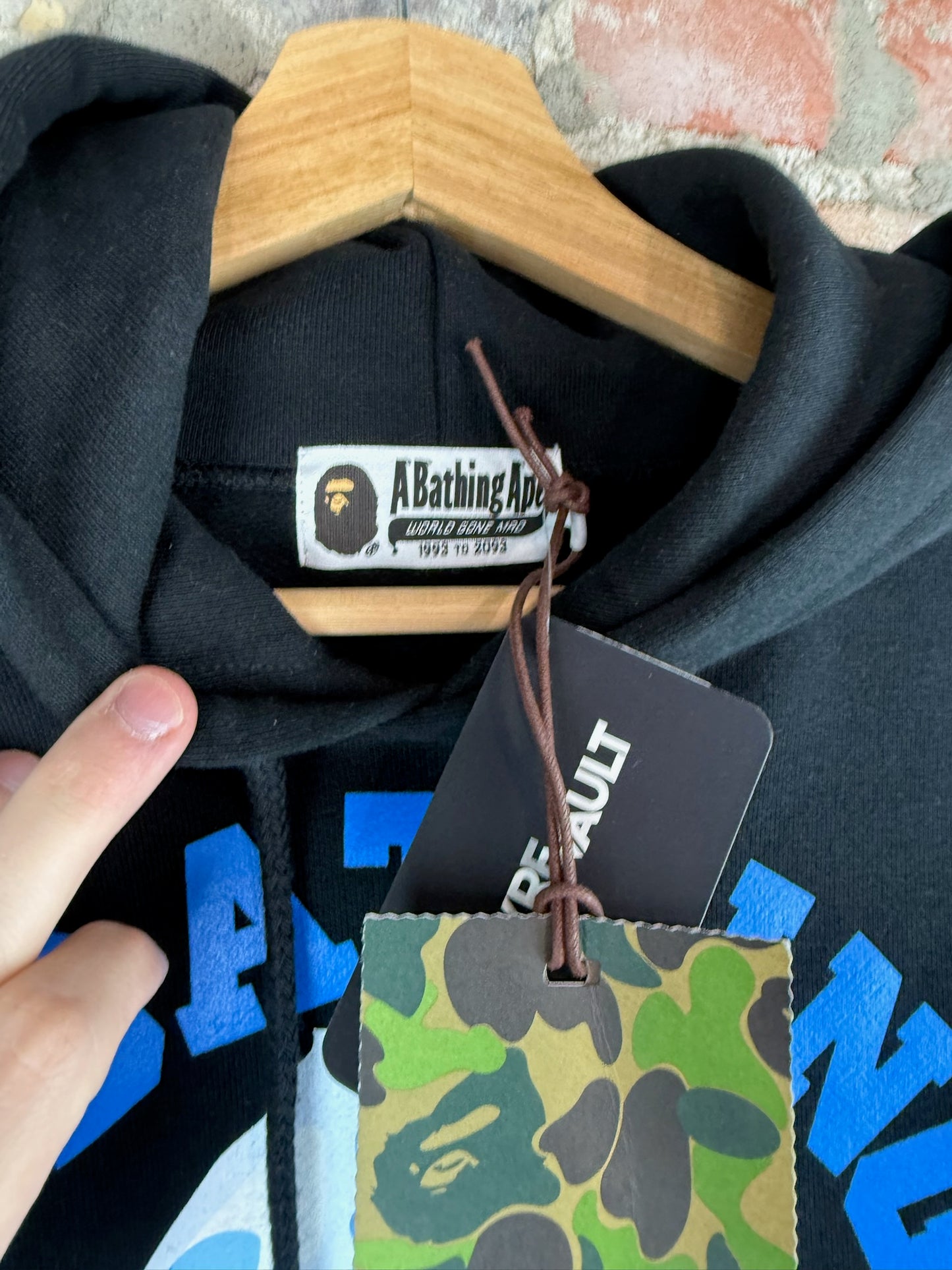 Bape ABC Ice Black Hoodie Sz M