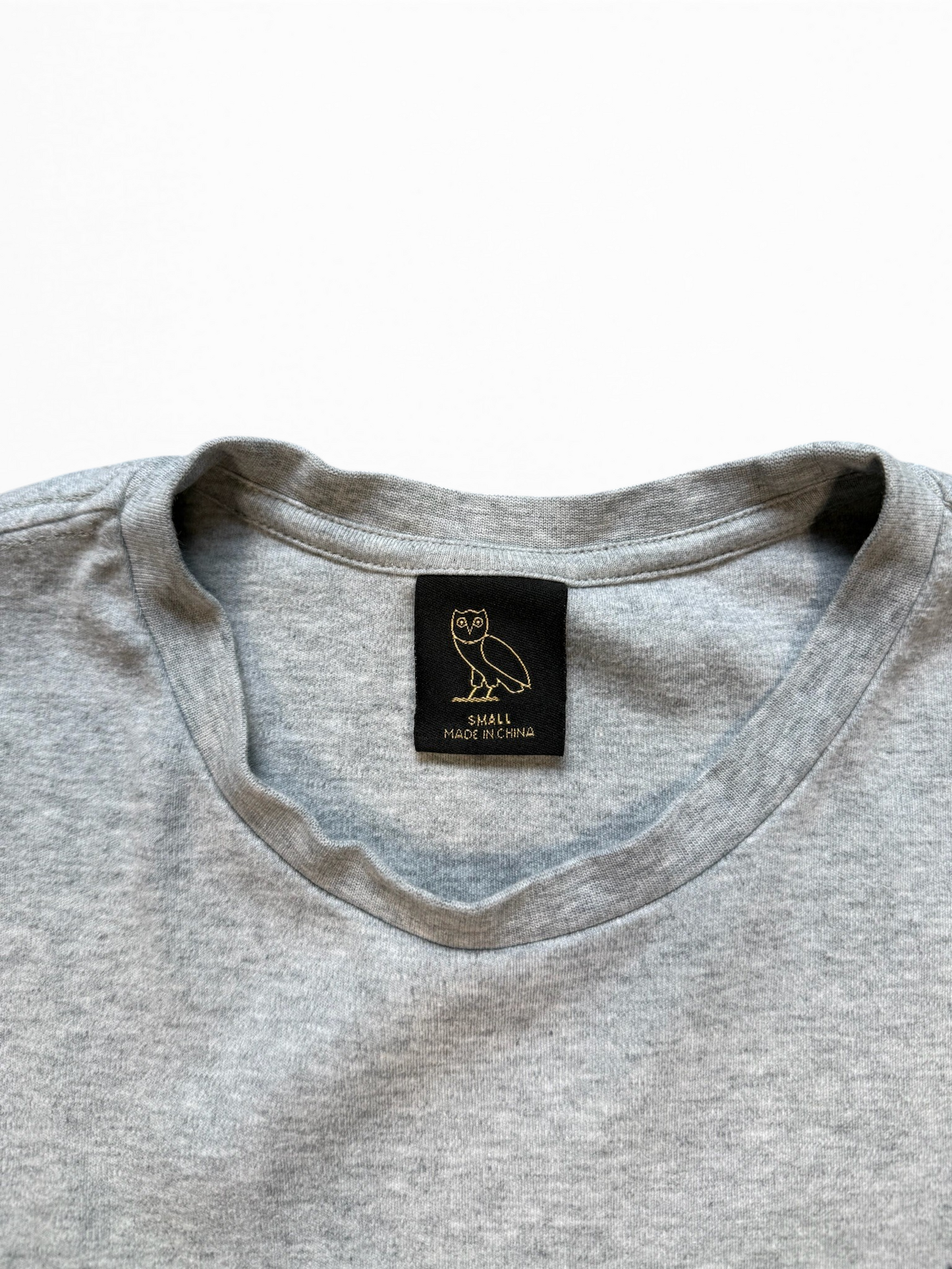 (S) OVO Classic Owl Heather Grey Tee