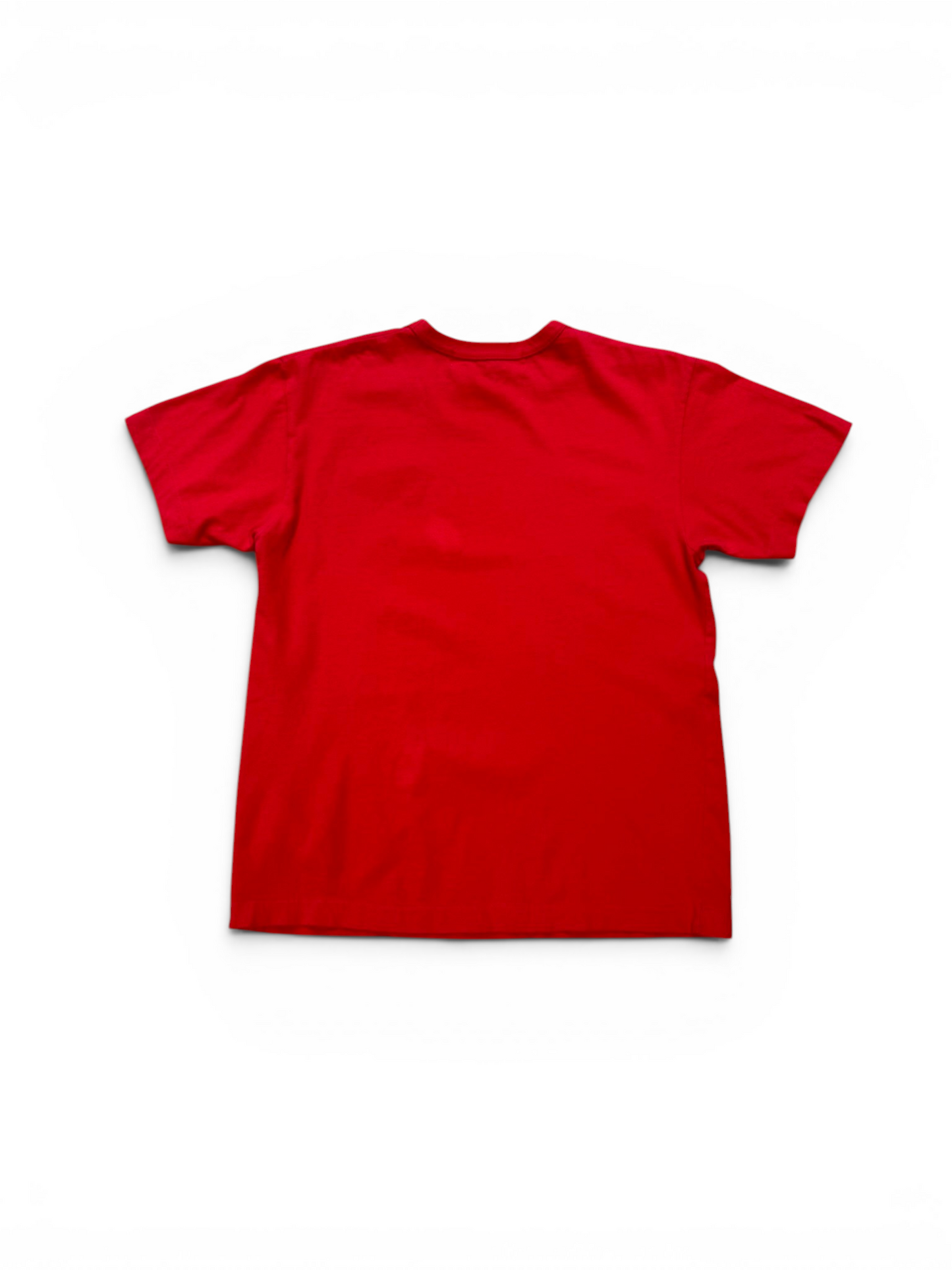 (M) CDG Double Heart Red Tee