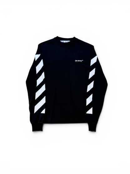 (XXS) Off White Diagonal Helvetica Oversized Longsleeve