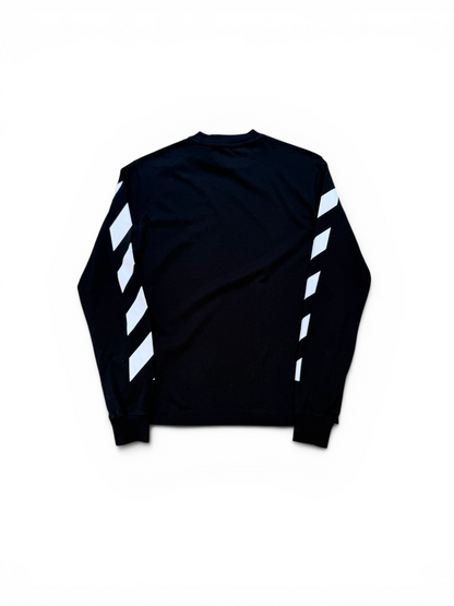 (XXS) Off White Diagonal Helvetica Oversized Longsleeve